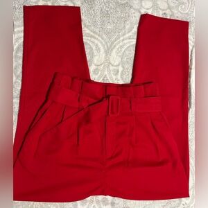 H&m red trousers size 6